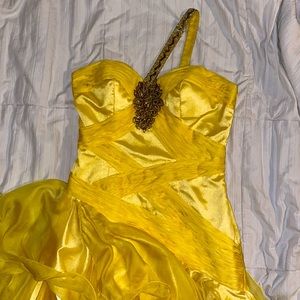 Prom Dress - Yellow - Long